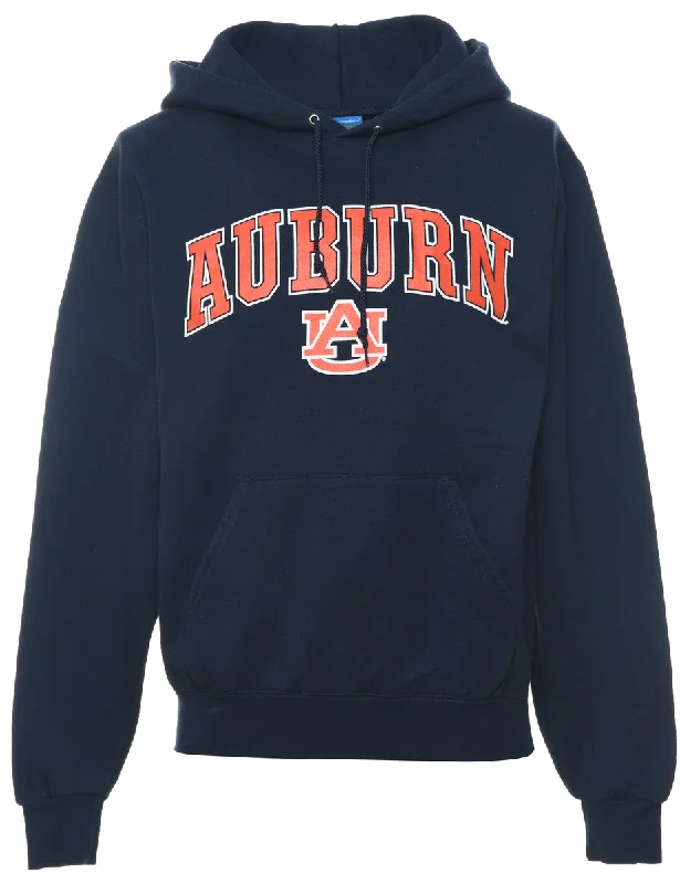 Champion Auburn Printed Navy & Orange Hoodie - M