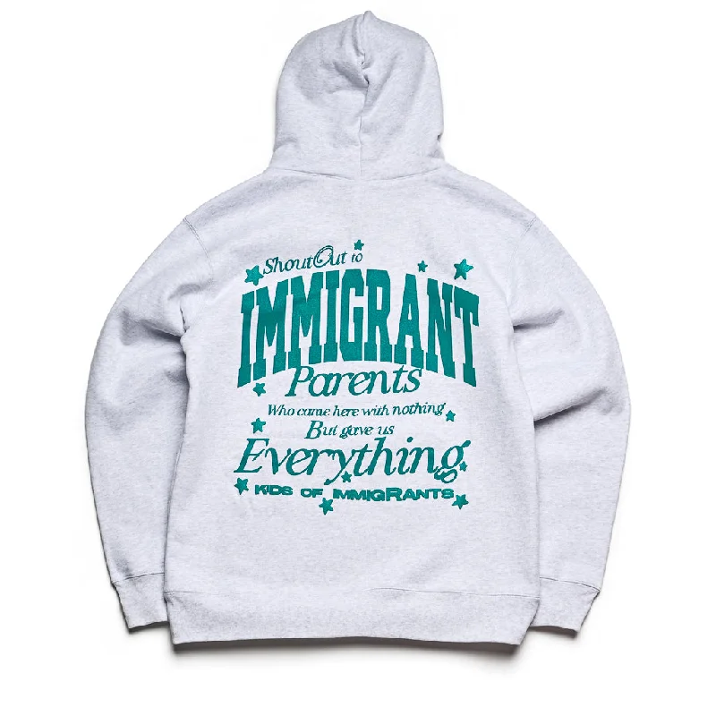 Kids of Immigrants Our Family Hoodie - Grey