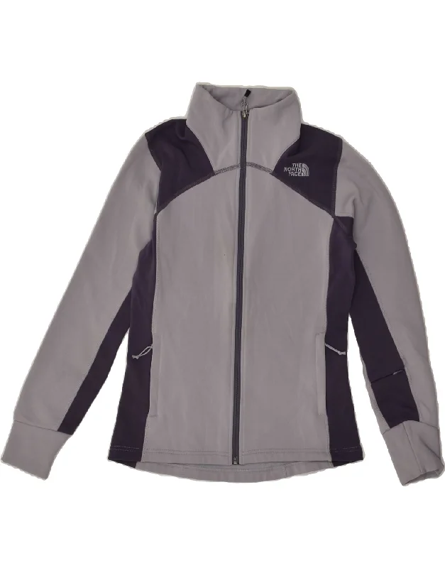 THE NORTH FACE Womens Tracksuit Top Jacket UK 10 Small Grey Colourblock